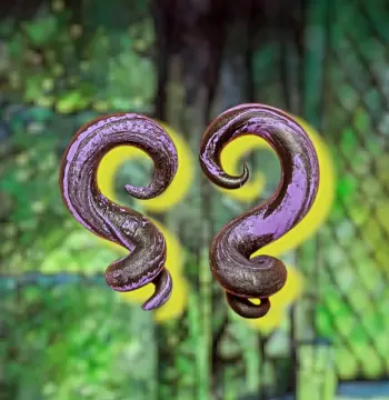 Pendientes estilo "fake gauges" — Octopus Moon