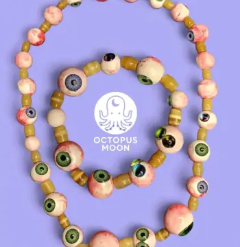 Set collar y pulsera de ojos 'Eye-See-You' — Octopus Moon
